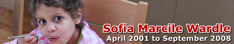 Sofia eating: Sofia Marcile Wardle, April 2001 to Sept 2008
