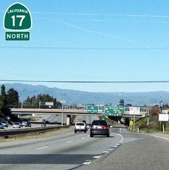 CLICK to continue on Highway 17 North at Lark Ave