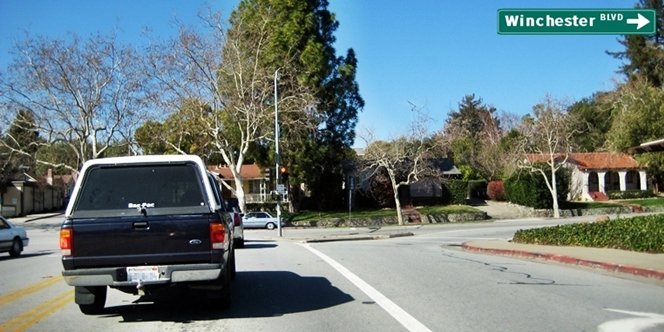 CLICK to continue: Right on Winchester from Blossom Hill Road