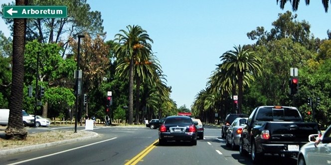 CLICK to continue: Left on Arboretum from Palm Drive