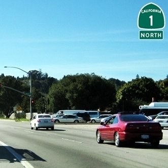 CLICK to continue on Highway 1 North at River Street