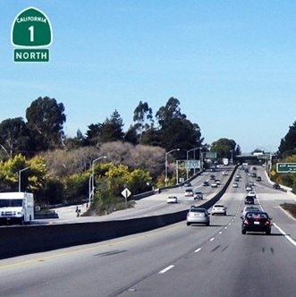 CLICK to continue on Highway 1 North at Bay Porter Exit