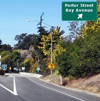 CLICK to go RIGHT to Bay Porter from Highway 1 North