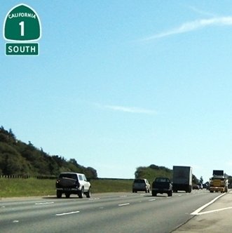 CLICK to continue on Highway 1 South at Vistapoint