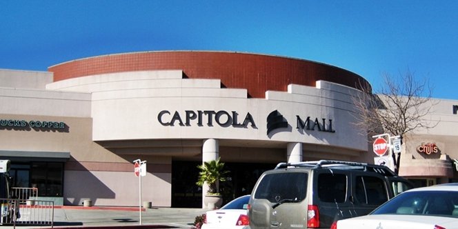 CLICK to continue: Capitola Mall main entrance