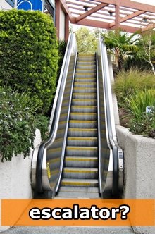 CLICK to go up the escalator