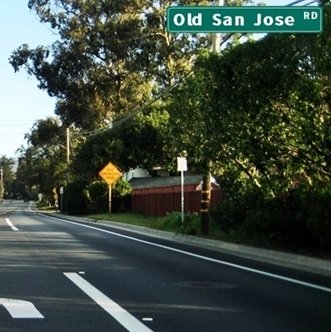 CLICK to continue on Old San Jose Road at Anna Jean Cummings Park