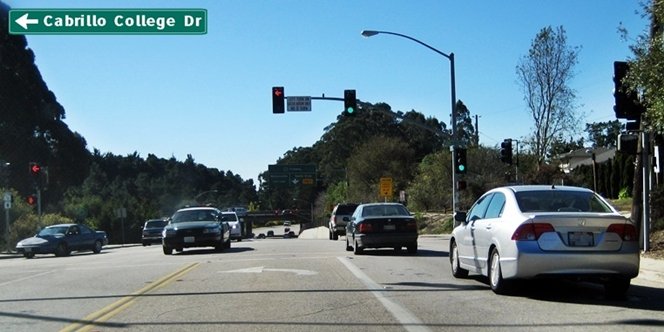 CLICK to continue: Left on Cabrillo College Drive from Park Ave