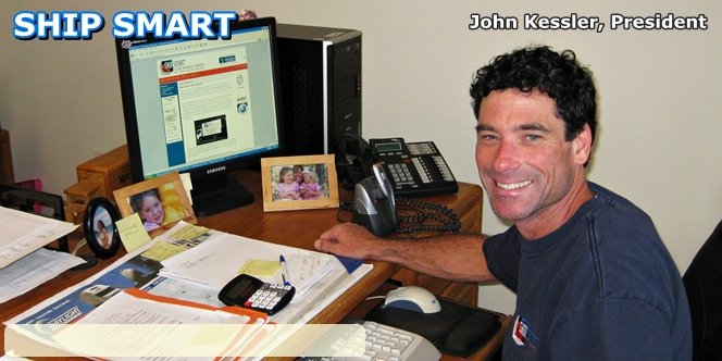 CLICK to continue: John Kessler in his office at ShipSmart