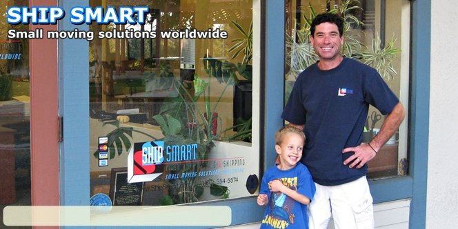 CLICK to continue: John Kessler and Quinn outside ShipSmart