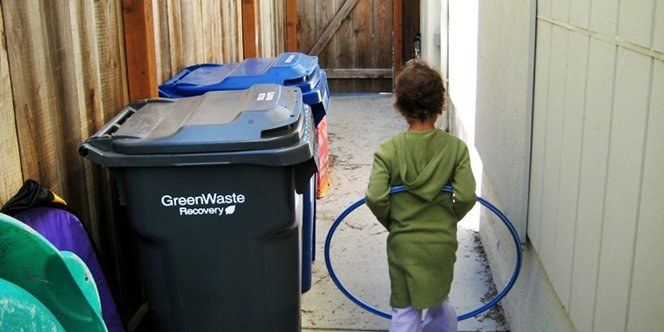 CLICK to continue: Sofia and Hulahoop heading round the side of the house