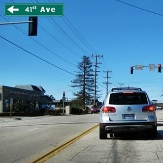 CLICK to go LEFT on 41st Avenue from Soquel Drive