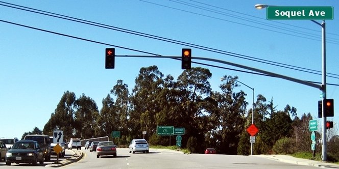 CLICK to continue: Soquel Drive at Highway 1