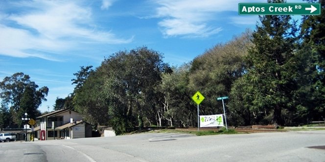 CLICK to continue: Right on Aptos Creek Road from Soquel Drive