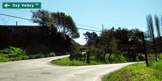 CLICK to continue: Left on Day Valley Road from Valencia Road